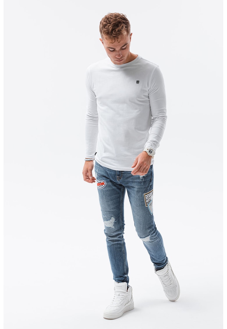 Oferte la Bluza cu decolteu la baza gatului - Alb optic
