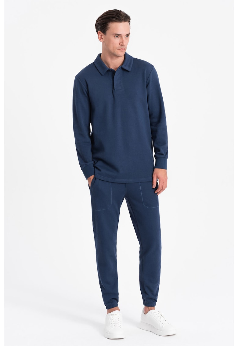 Oferte la Set de bluza polo si pantaloni de trening - Bleumarin