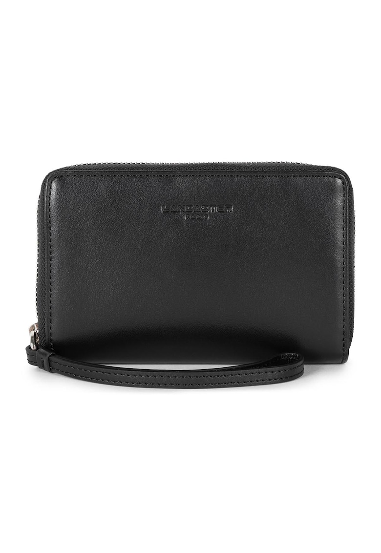 Oferte la Portofel de piele cu fermoar Paris - Negru