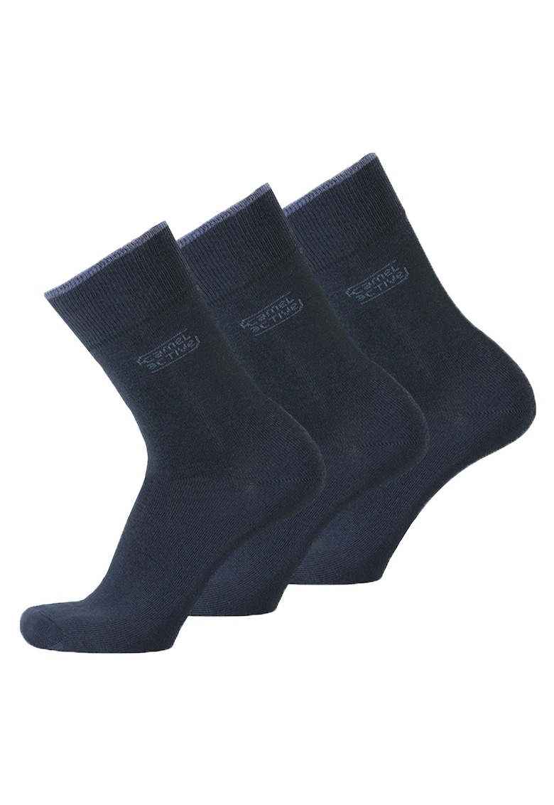 Oferte la Set de sosete lungi din amestec de bumbac organic - 3 perechi - Albastru inchis