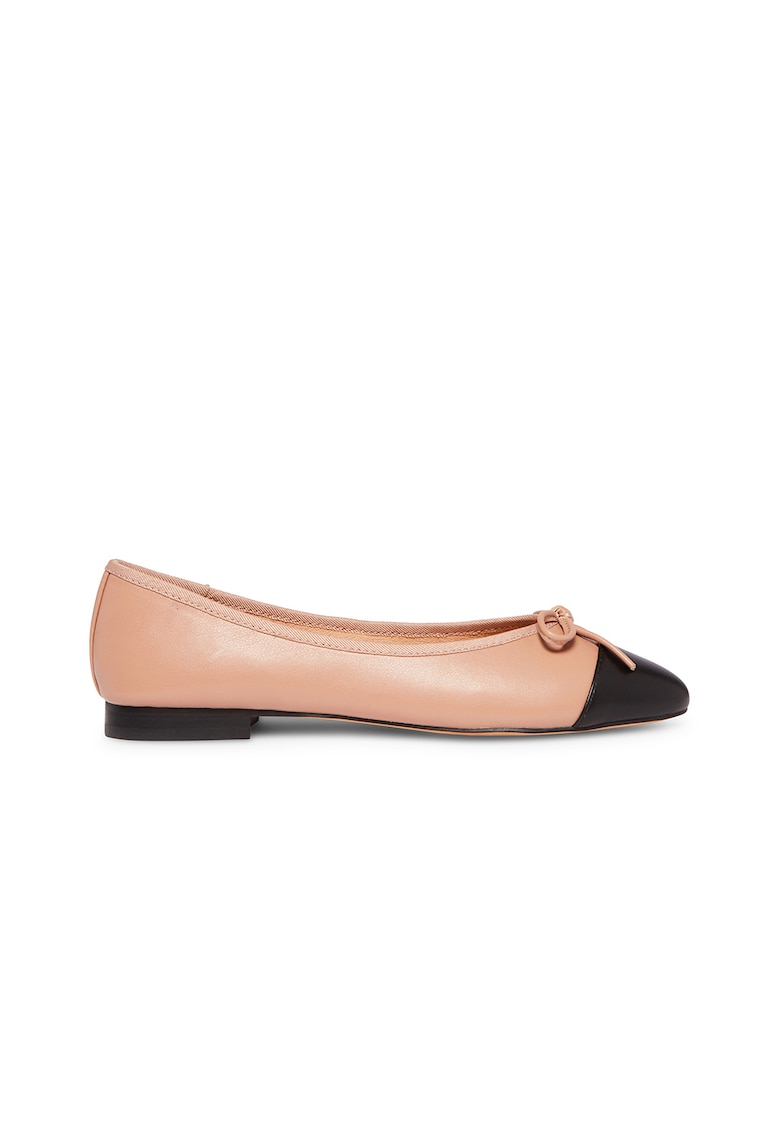 Oferte la Balerini de piele si piele ecologica Ellison - Negru/Maro deschis