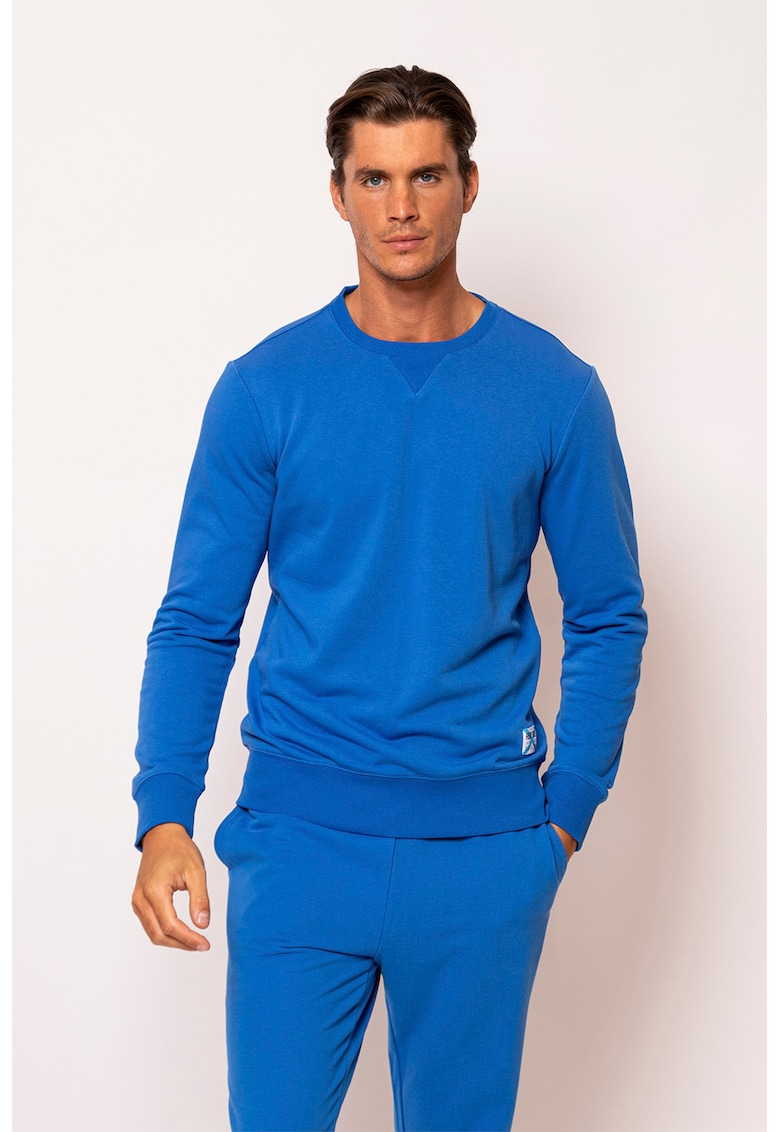 Oferte la Bluza de trening cu decolteu la baza gatului Dersus - Albastru royal