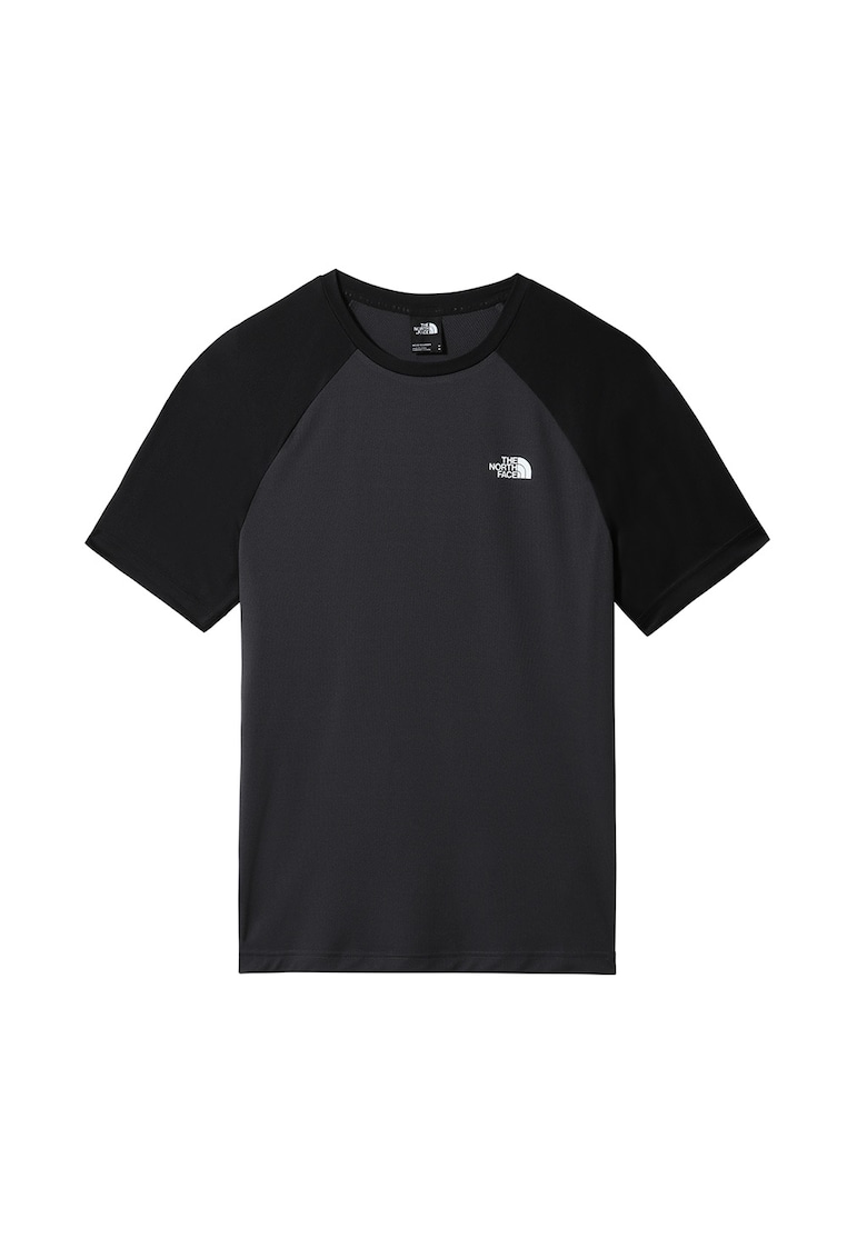 Oferte la Tricou cu maneci raglan pentru drumetii - Negru/Gri antracit