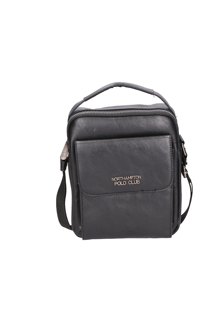Oferte la Geanta crossbody de piele ecologica - Negru