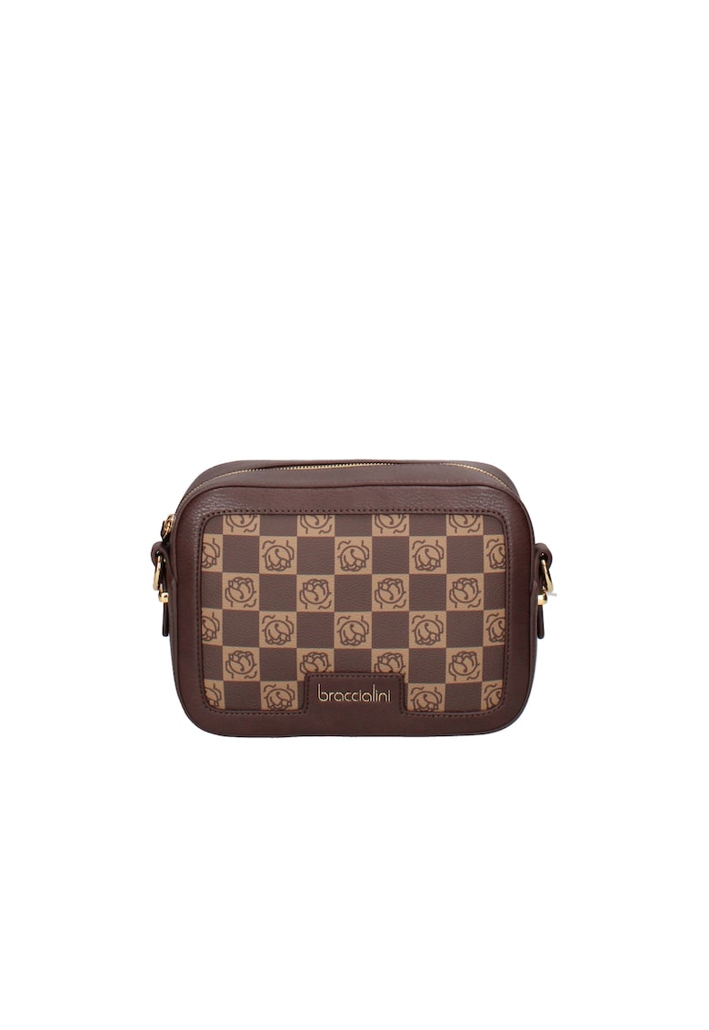 Oferte la Geanta crossbody cu imprimeu - Maro