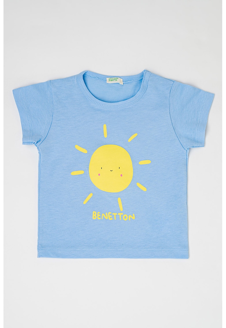 Oferte la Tricou cu imprimeu grafic - Albastru pastel/Galben