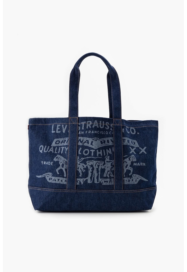 Oferte la Geanta tote cu imprimeu - Bleumarin