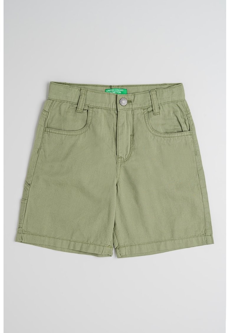 Oferte la Pantaloni scurti cu talie inalta - Kaki pal