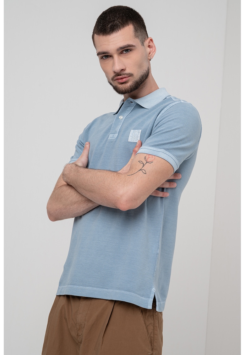 Oferte la Tricou polo cu logo - Albastru lavanda