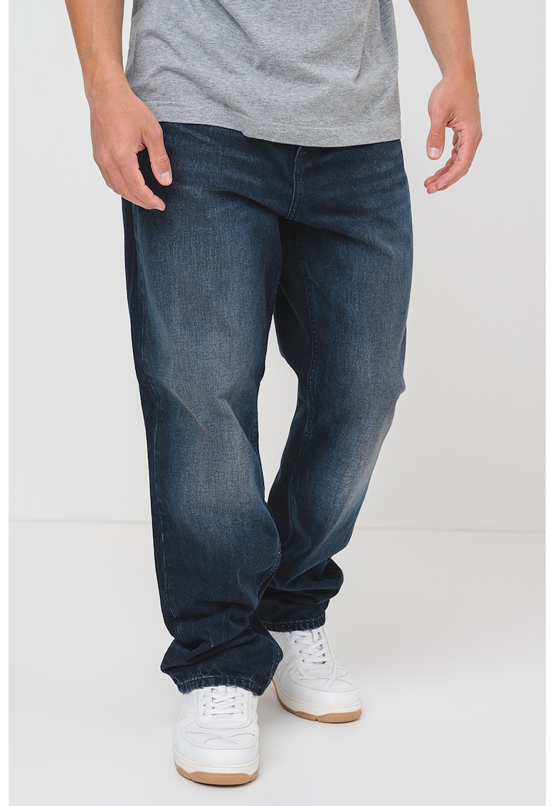 Oferte la Blugi relaxed fit cu nasturi - Bleumarin