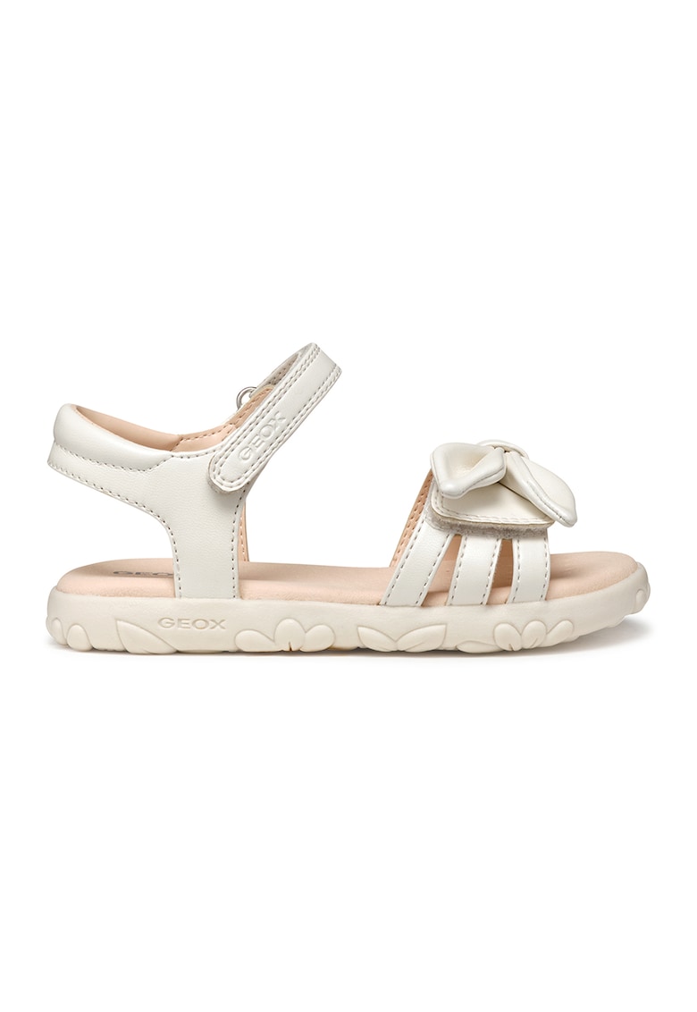 Oferte la Sandale de piele ecologica cu velcro - Crem