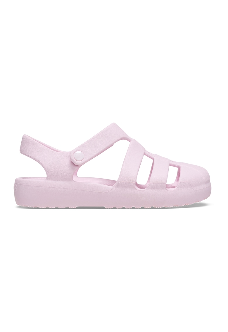 Oferte la Sandale cu velcro si logo - Roz deschis