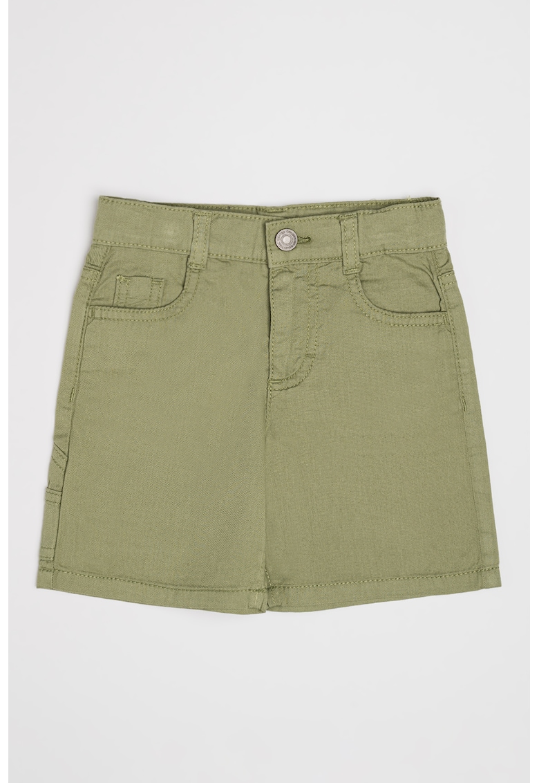 Oferte la Pantaloni scurti cargo cu talie inalta - Kaki