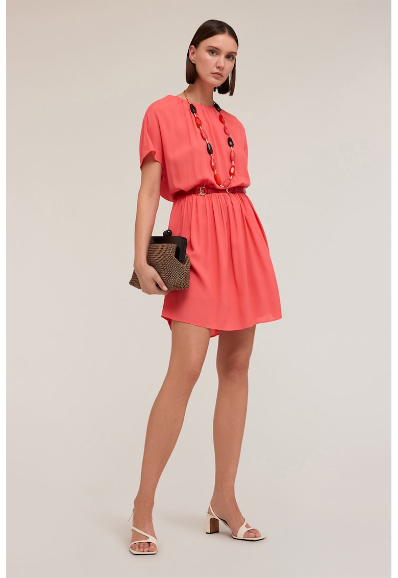 Oferte la Rochie scurta cu maneci scurte - Coral