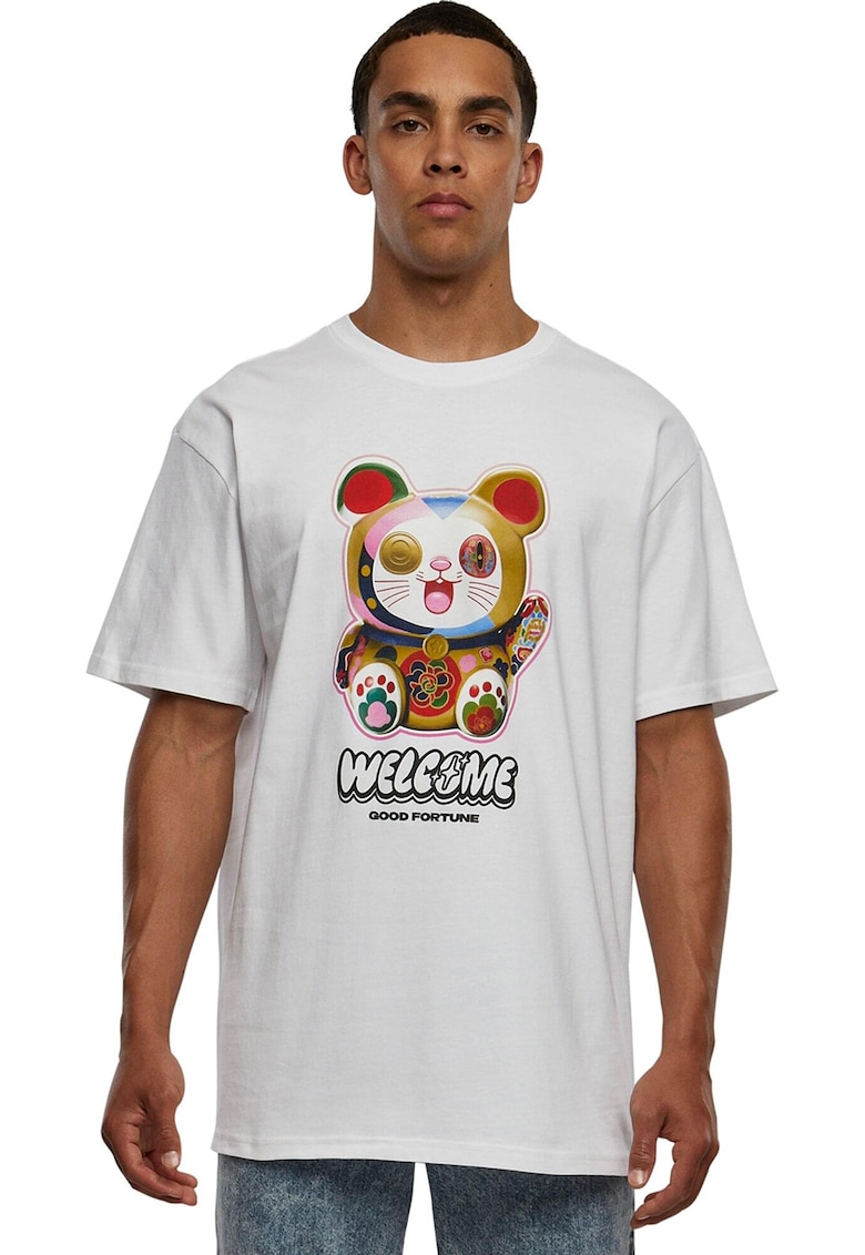 Oferte la Tricou unisex cu imprimeu grafic - Rosu/Alb/Albastru