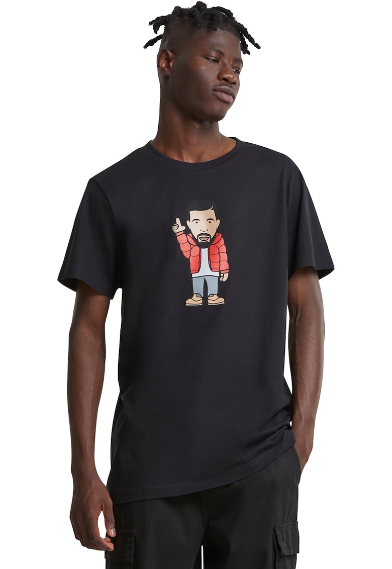 Oferte la Tricou cu imprimeu grafic - Rosu/Negru/Bej