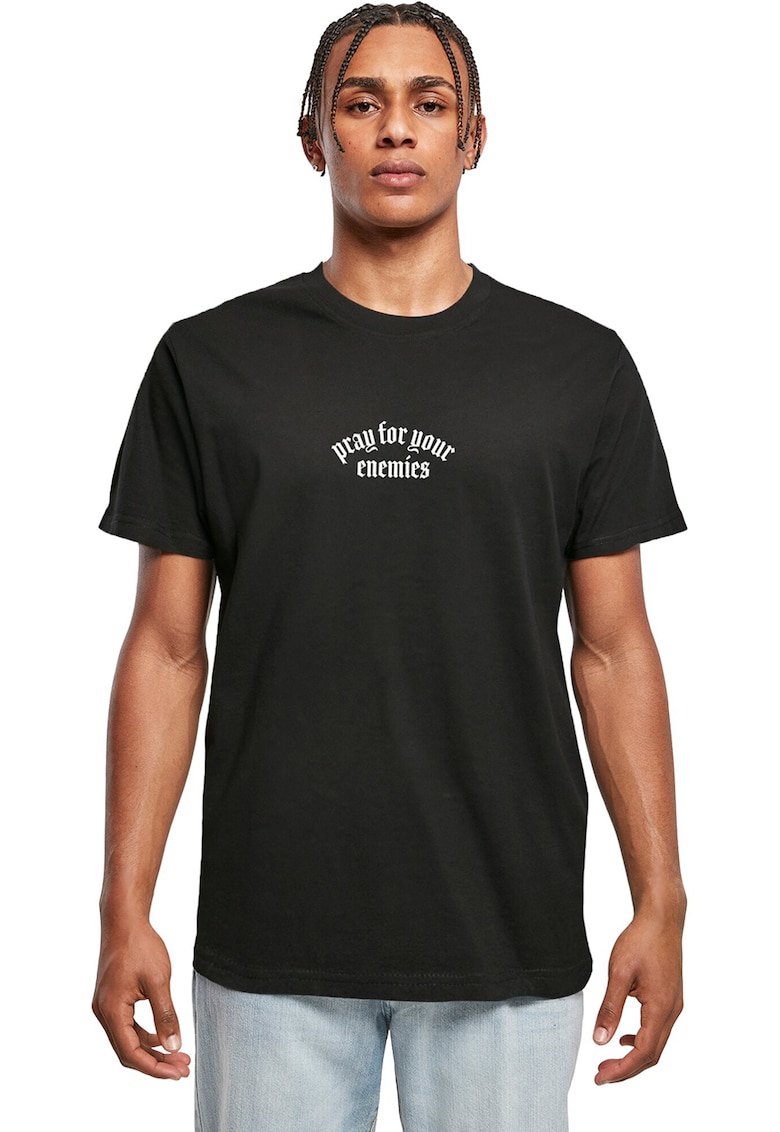 Oferte la Tricou unisex cu imprimeu text - Rosu/Negru/Galben