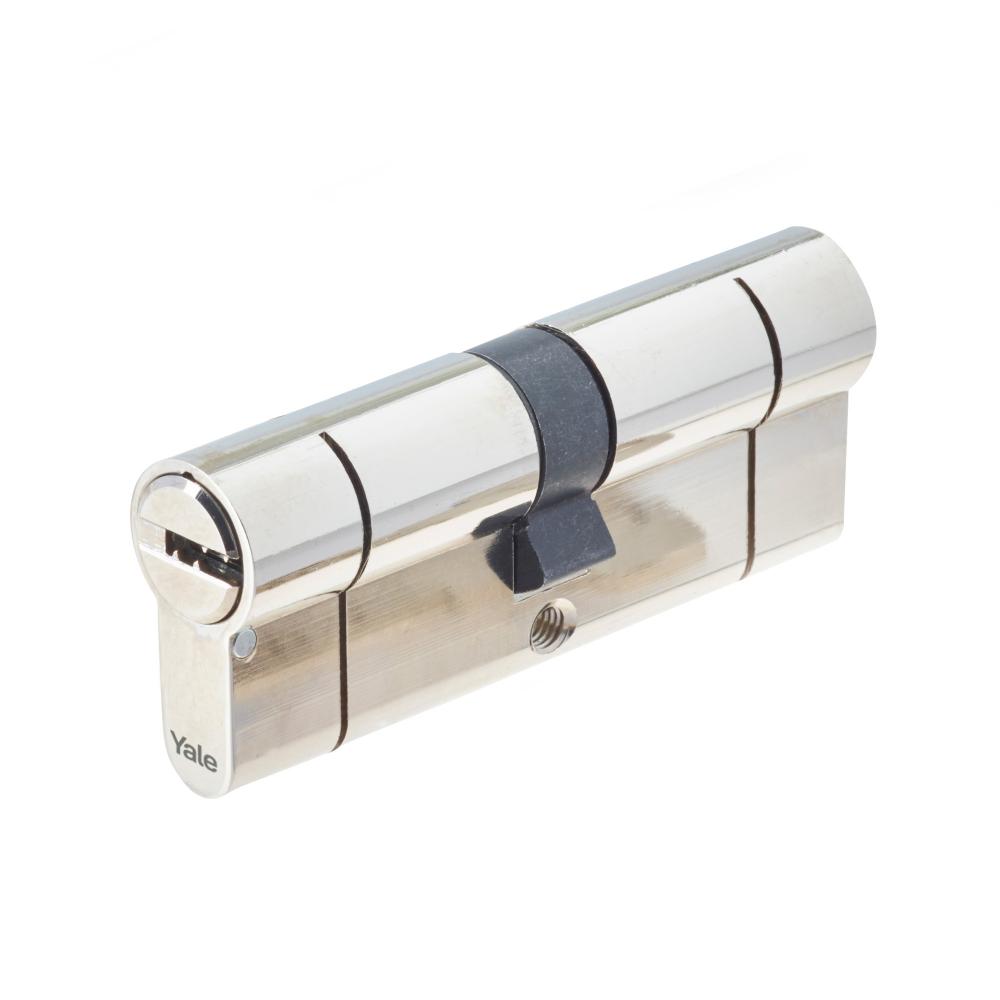 Cilindru de siguranta Yale, seria 2100, nichelat, 40 x 60 mm, 10 pini