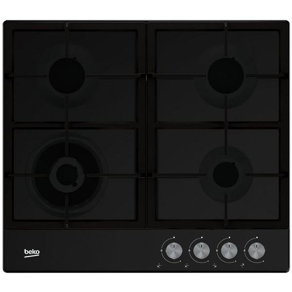 Oferte la Plita incorporabila Beko HIAW64225SB, Gaz, 4 arzatoare, Gratar de fonta, Negru