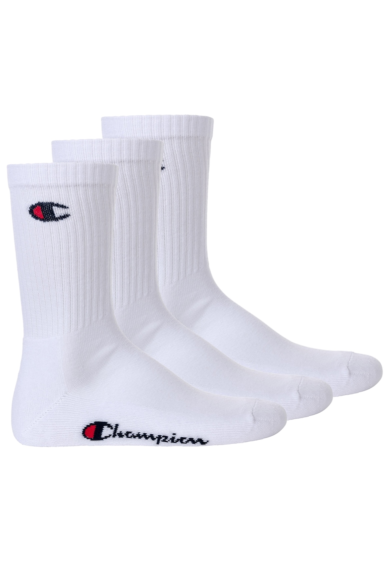 Oferte la Set de sosete lungi unisex - 3 perechi - Alb