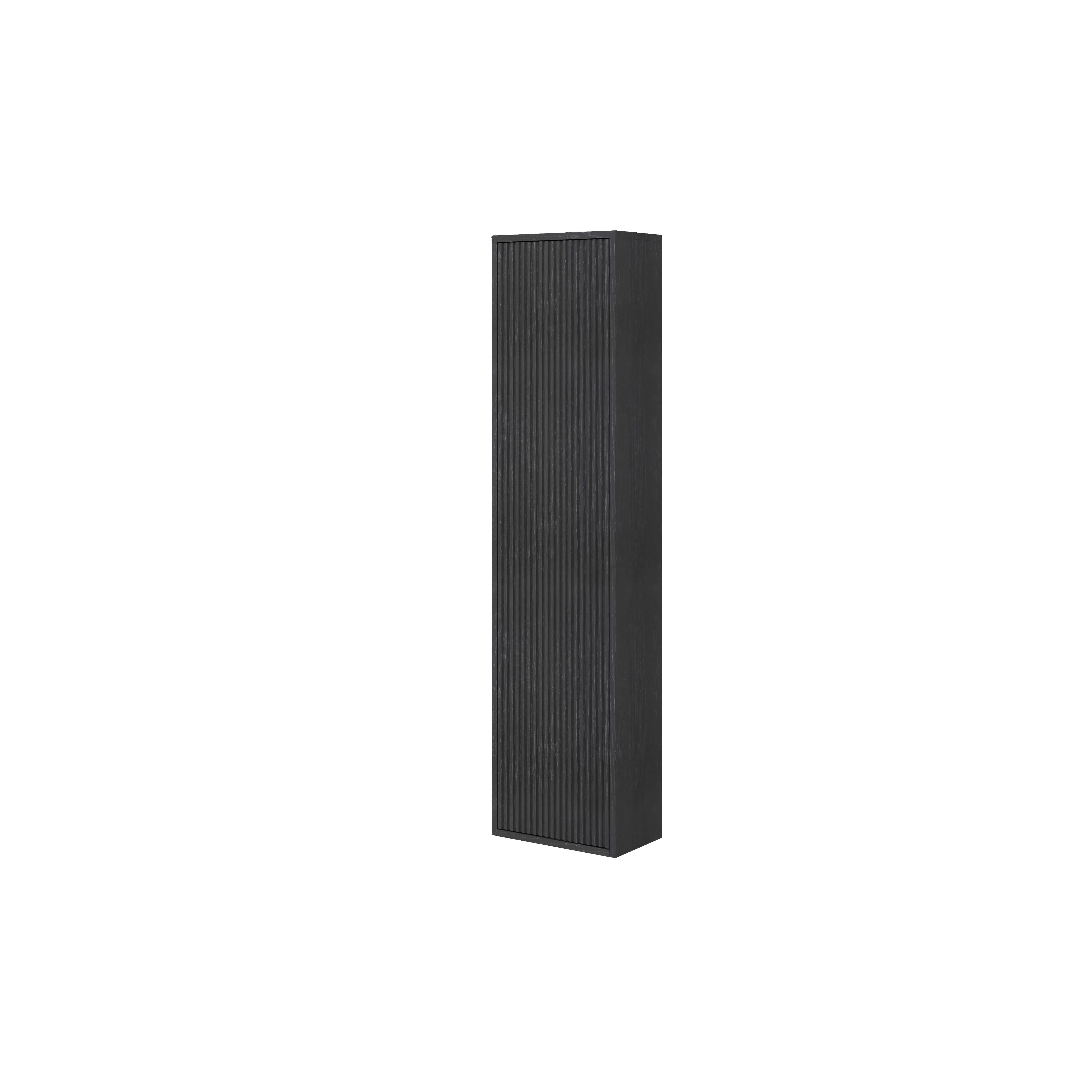 Oferte la Dulap baie Savini Due Portofino 2320C, suspendat, 1 usa, PAL/MDF, negru, 33.7 x 16 x 138.6 cm