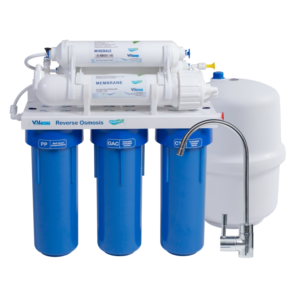 Statie osmoza inversa Valrom Quick AquaPur cu mineralizare, 4 stadii
