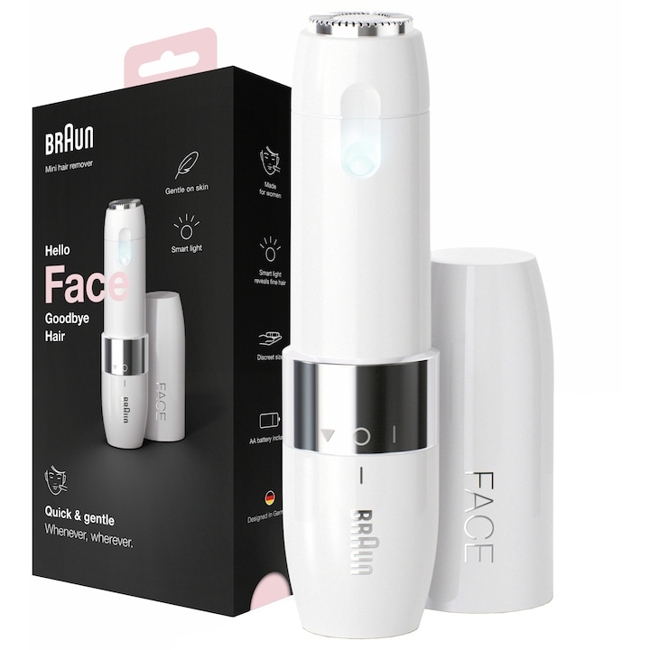 Mini Aparat FS1000 Pentru Indepartarea Parului Facial Alb