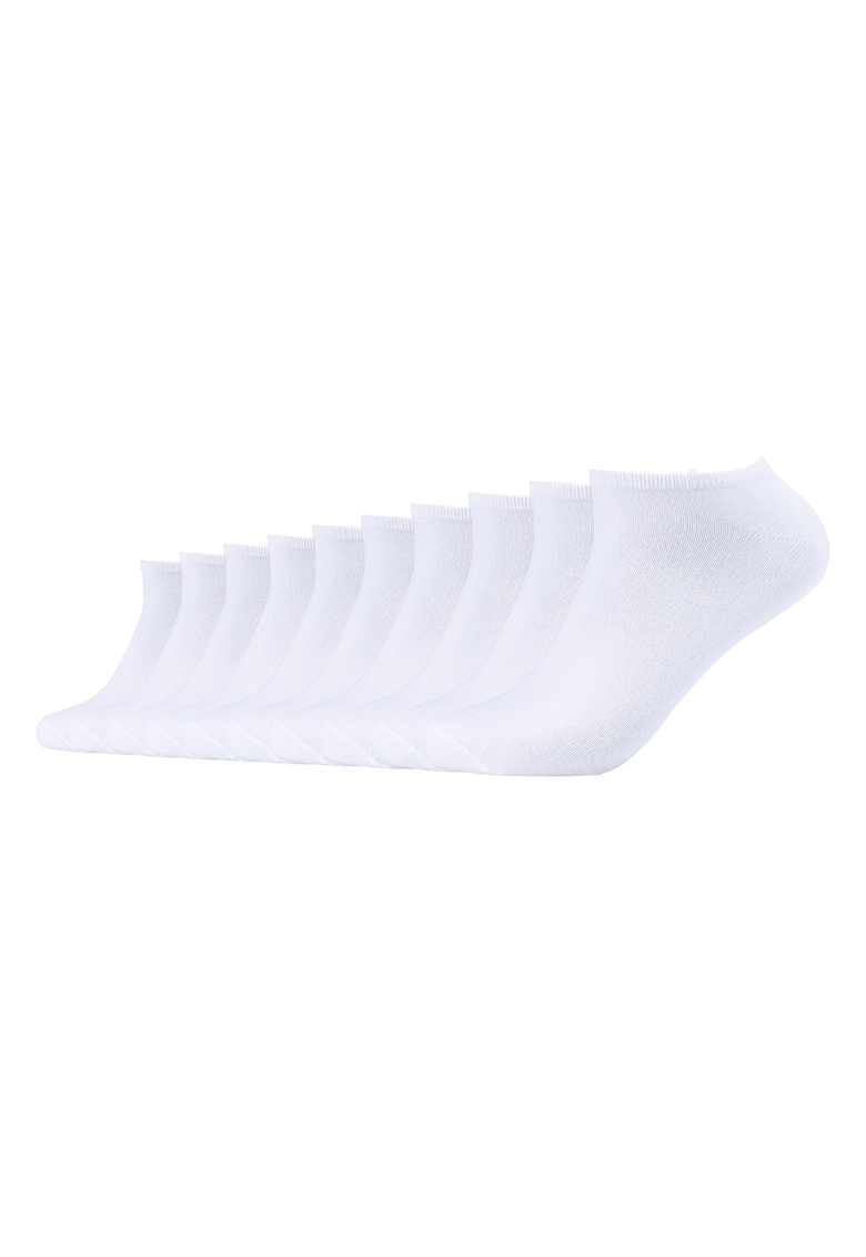 Oferte la Set de sosete unisex pana la glezna - 10 perechi - Alb
