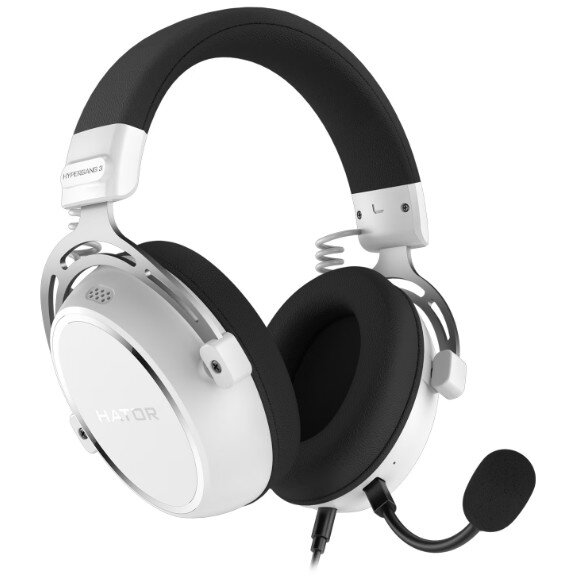 Oferte la Casti cu Fir Hypergang 3 Alb