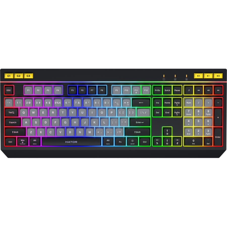 Oferte la Tastatura Gaming cu Fir Icefall Iluminare RGB Layout EN Negru