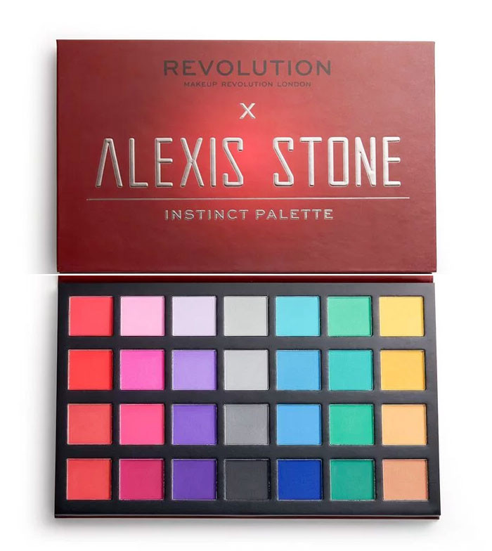 Oferte la Paleta farduri pleoape Makeup Revolution London x Alexis Stone Eyeshadow Palette, Instinct Palette, 33.6 g