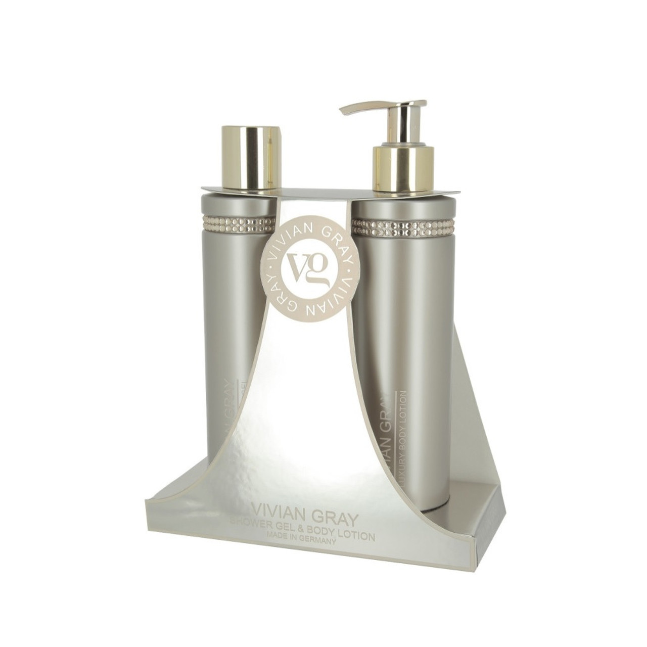 Oferte la Set cadou Lotiune de corp Vivian Gray Crystals Brown, 250 ml + Gel de dus, 250 ml