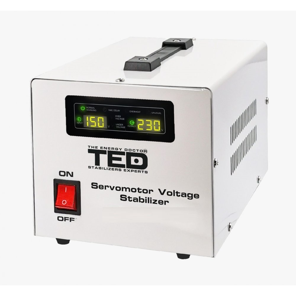 Stabilizator retea cu servomotor 230V, 500VA / 300W, TED004680