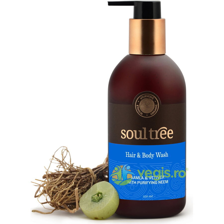 Oferte la Sampon si Gel de Dus cu Amla, Vetiver si Neem 250ml