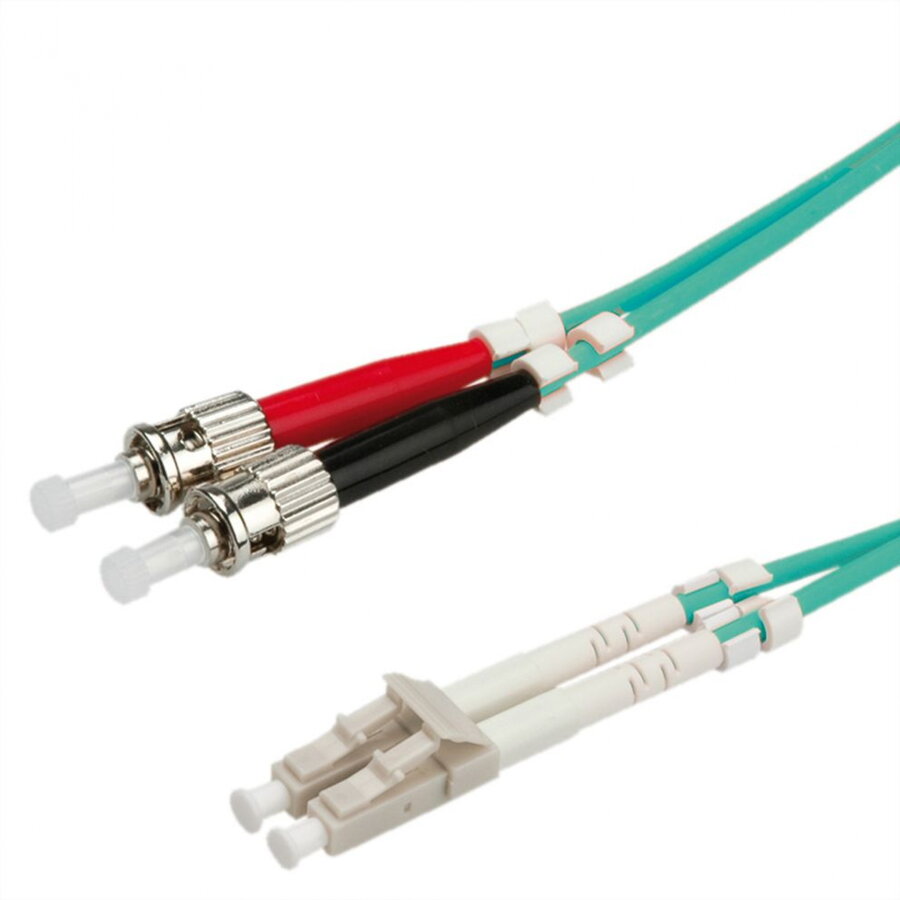 Oferte la VALUE FO Jumper Cable, 50/125µm, OM3, LC/ST, turquoise, 2m