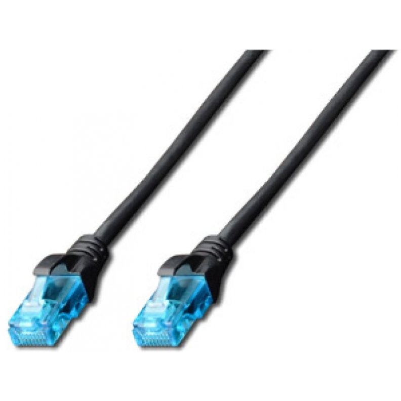 Oferte la DIGITUS DK-1512-005/BL DIGITUS Premium CAT 5e UTP patch cable black