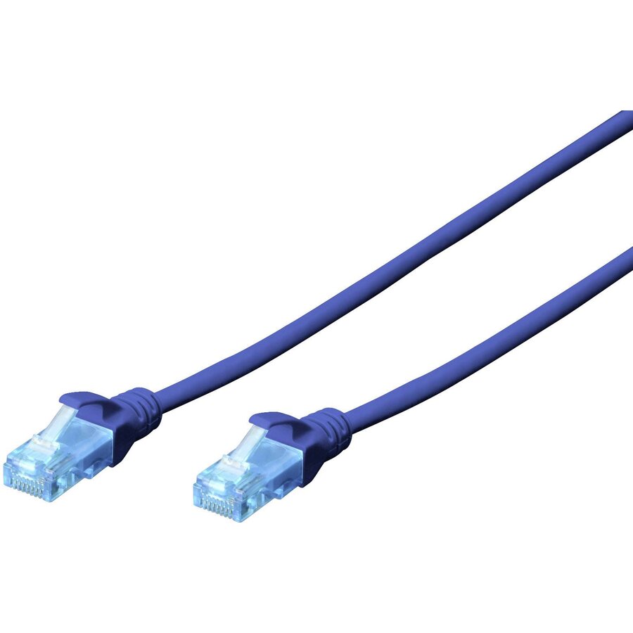 Oferte la DIGITUS DK-1512-005/B Digitus Cable patch UTP, CAT.5E, blue, 0.5m