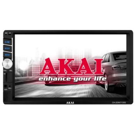 Oferte la Player auto multimedia 2DIN Akai CA-2DIN7135S,display touchscreen 7 inch, fara DVD, 4x25W, bluetooth, USB, SD, telecomanda