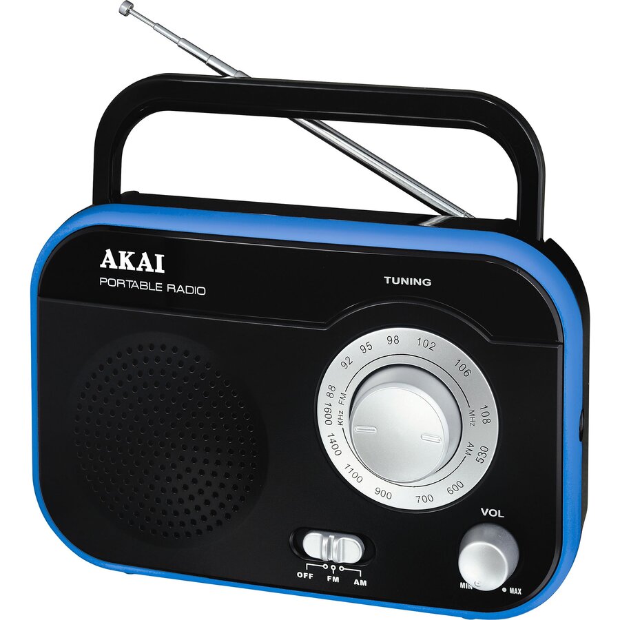 Oferte la Radio portabil Akai PR003A-410 cu tunner analogic AM/FM, Negru