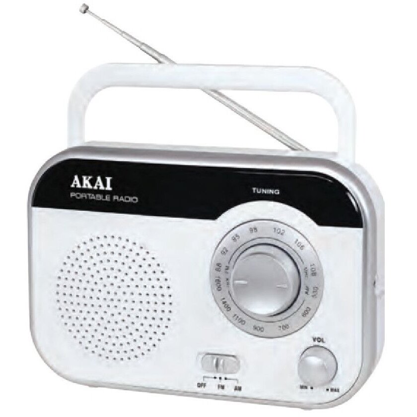 Oferte la Radio portabil Akai PR003A-410 cu tunner analogic AM/FM, Alb