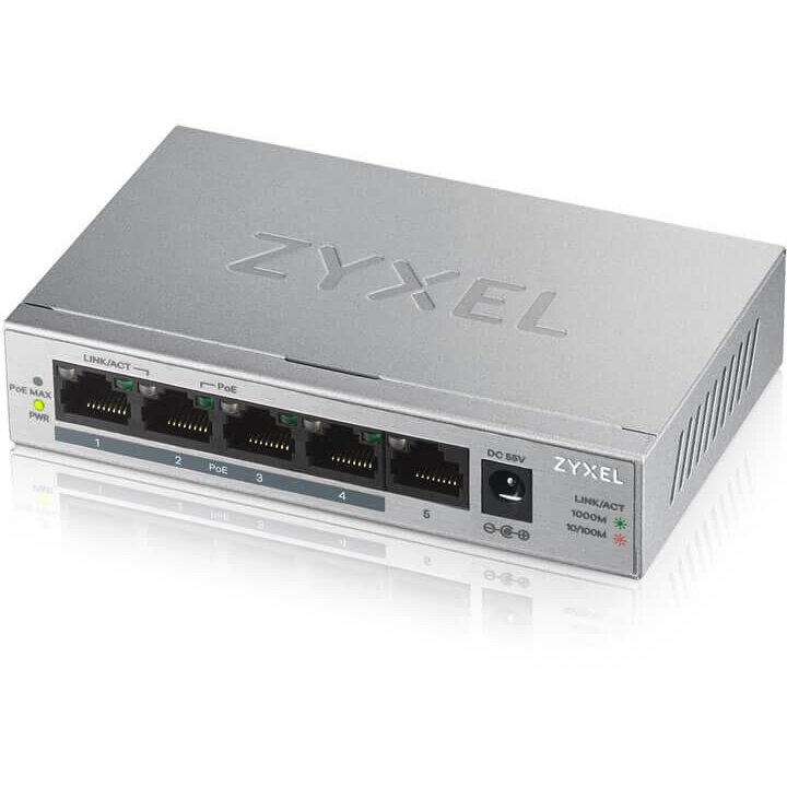 Oferte la Switch ZyXEL GS1005-HP 5-Port Gigabit PoE
