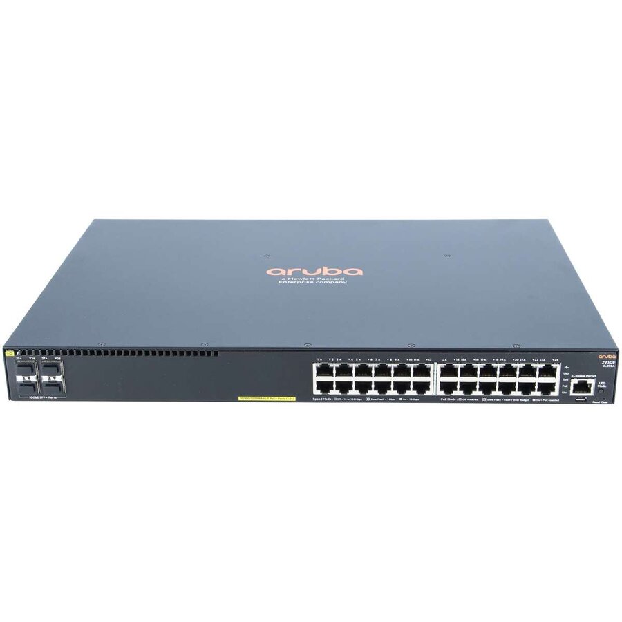 Oferte la Switch HP Aruba 2930F, cu management, cu PoE, 24x1000Mbps RJ45 + 4xSFP+, 128 Gbps