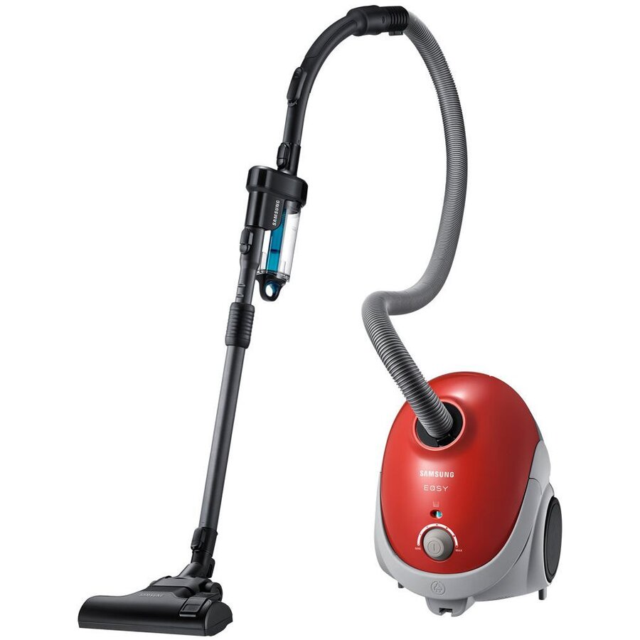 Oferte la Aspirator cu sac Samsung VCC52U6V3R/BOL, 750W, 2.5l, perie aspirare 2 pasi, variator putere, Rosu
