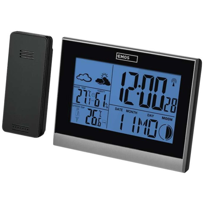 Oferte la Statie meteo, Emos, E3070, Negru/Argintiu
