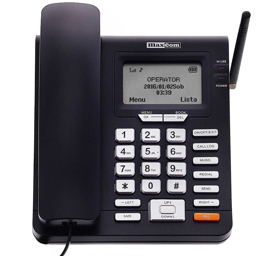 Oferte la Telefon fix Maxcom Comfort MM28DHS DECT, 2G, SIM, Negru