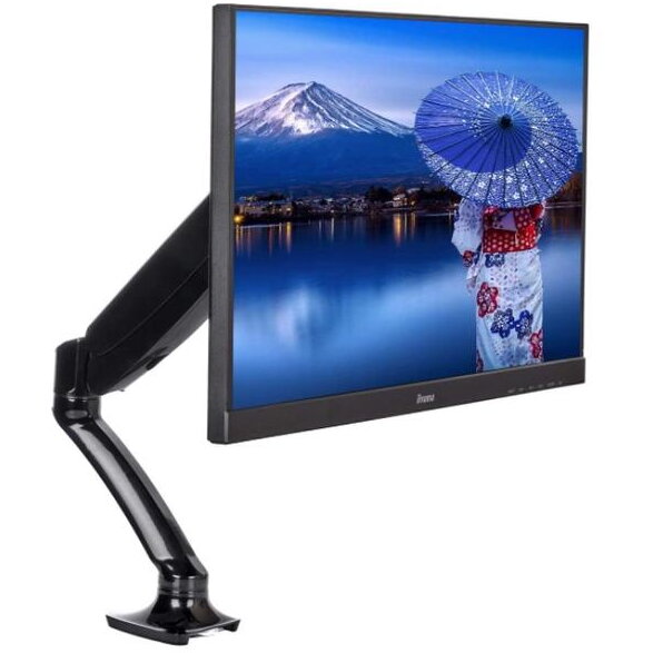 Oferte la Suport de monitor iiyma DS3001C-B1, 10'' - 27'', Ajustabil 0 - 410mm, Rotire 360 grade, Pivot 90 grade, Negru