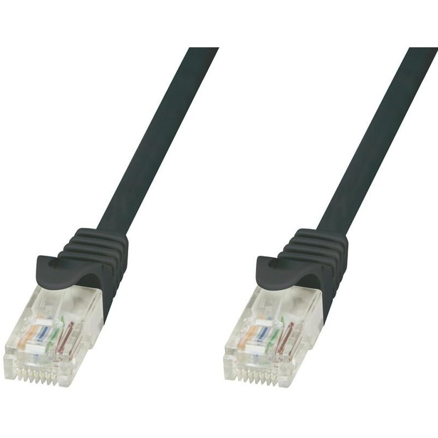Oferte la Cablu de rețea patch CCA Cat.5E UTP negru , 0.5m