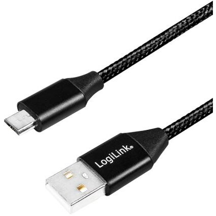 Oferte la Cablu de date Logilink CU0140, USB 2.0 - USB-C, 1m, Negru