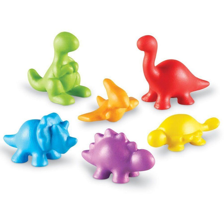 Oferte la Set pentru sortat si numarat - Dinozauri jucausi (72 piese)