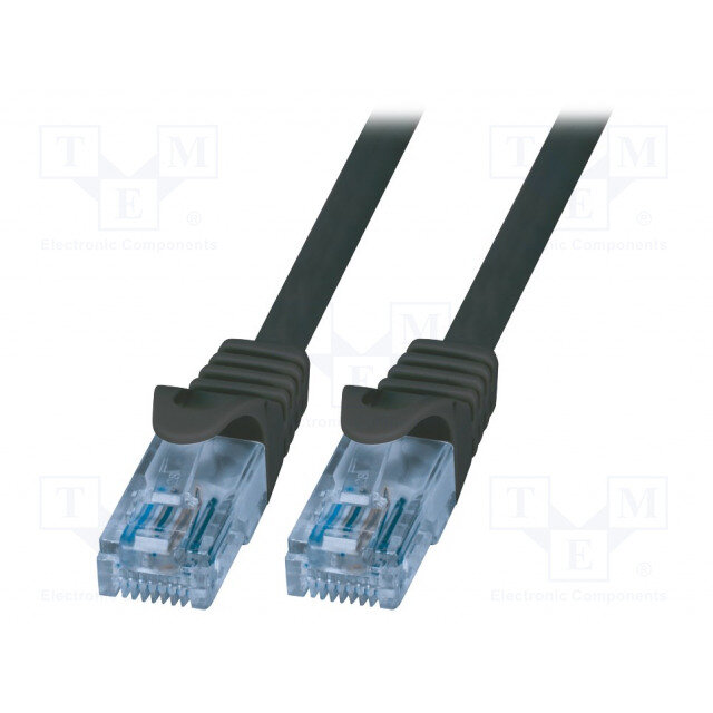 Oferte la Patch Cable Cat.6A 10GE Home U/UTP EconLine black 0,25m